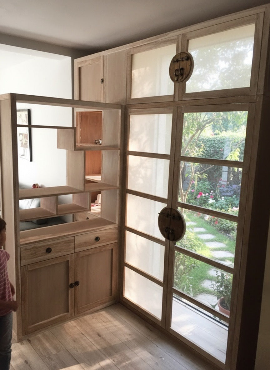 Puerta asiática colonial a medida AM-14257