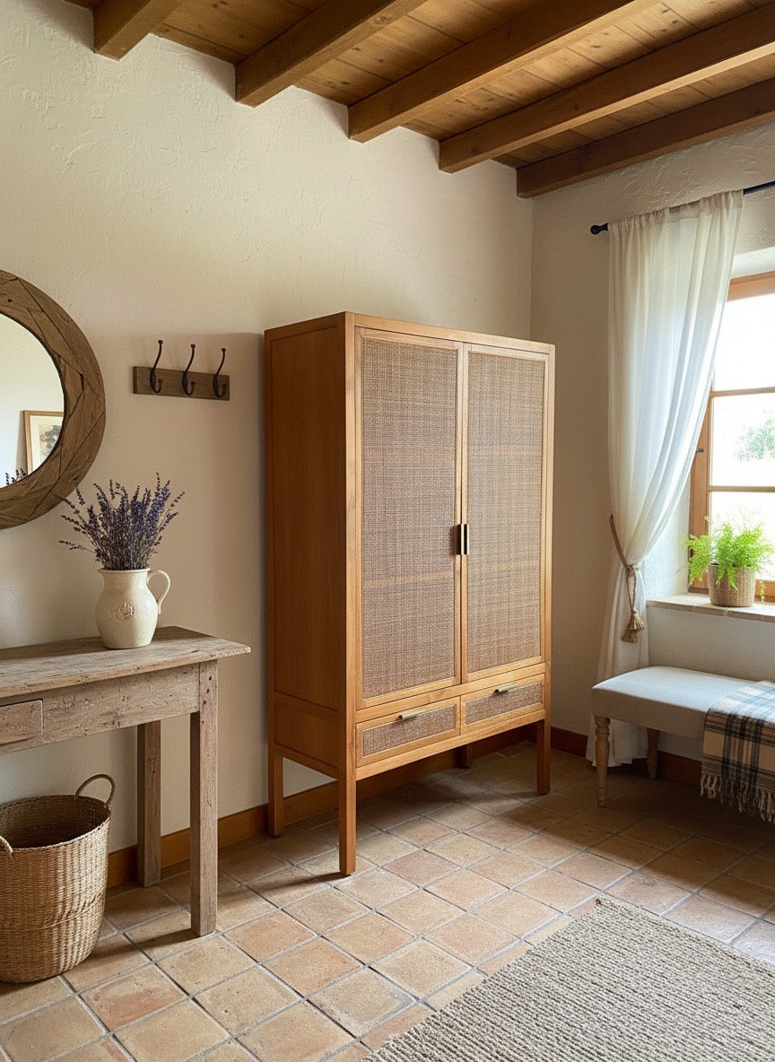 Armario colonial fibras naturales a medida 18/12