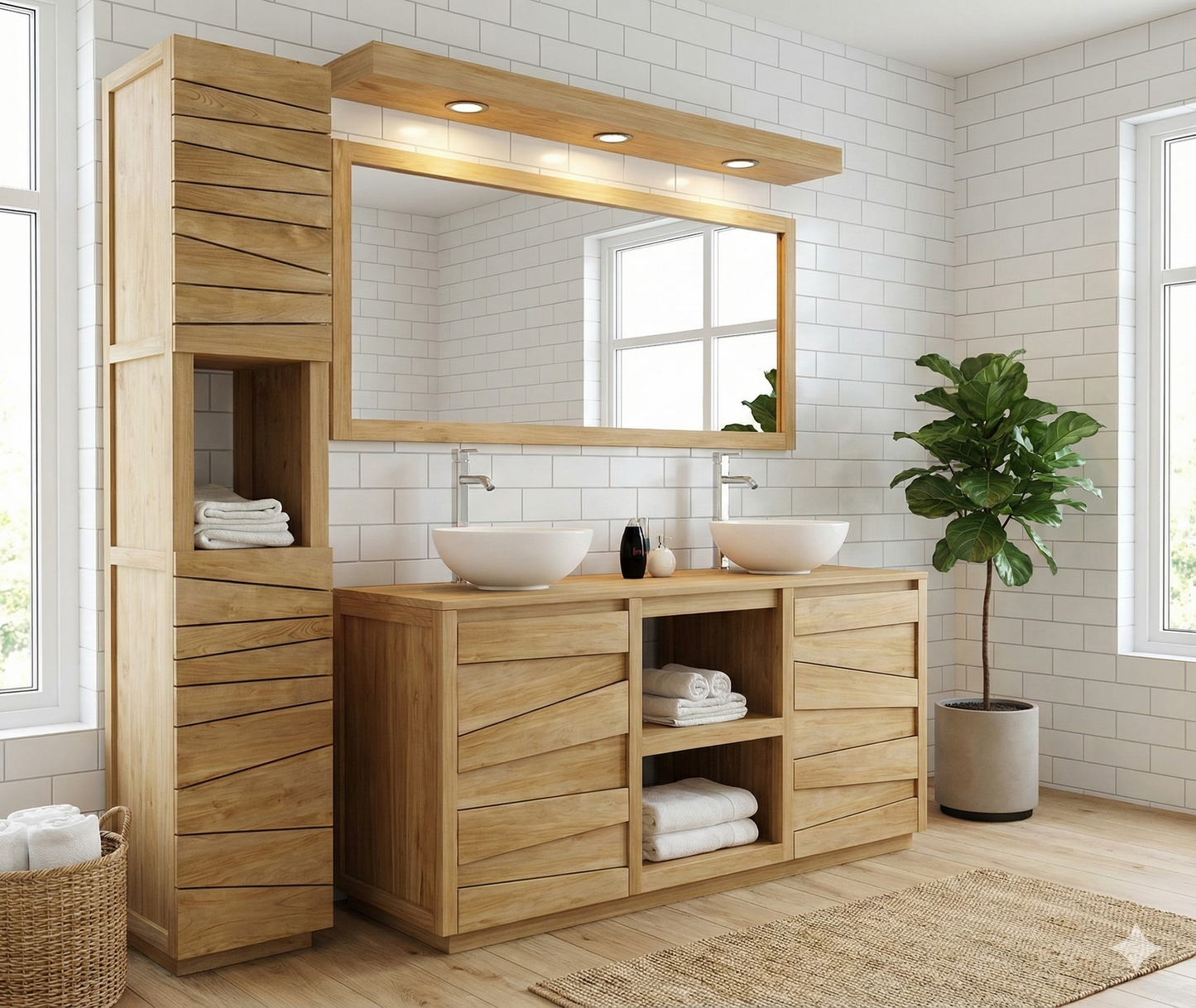 Mueble de Baño colonial-asiático a medida en TECA 09/26
