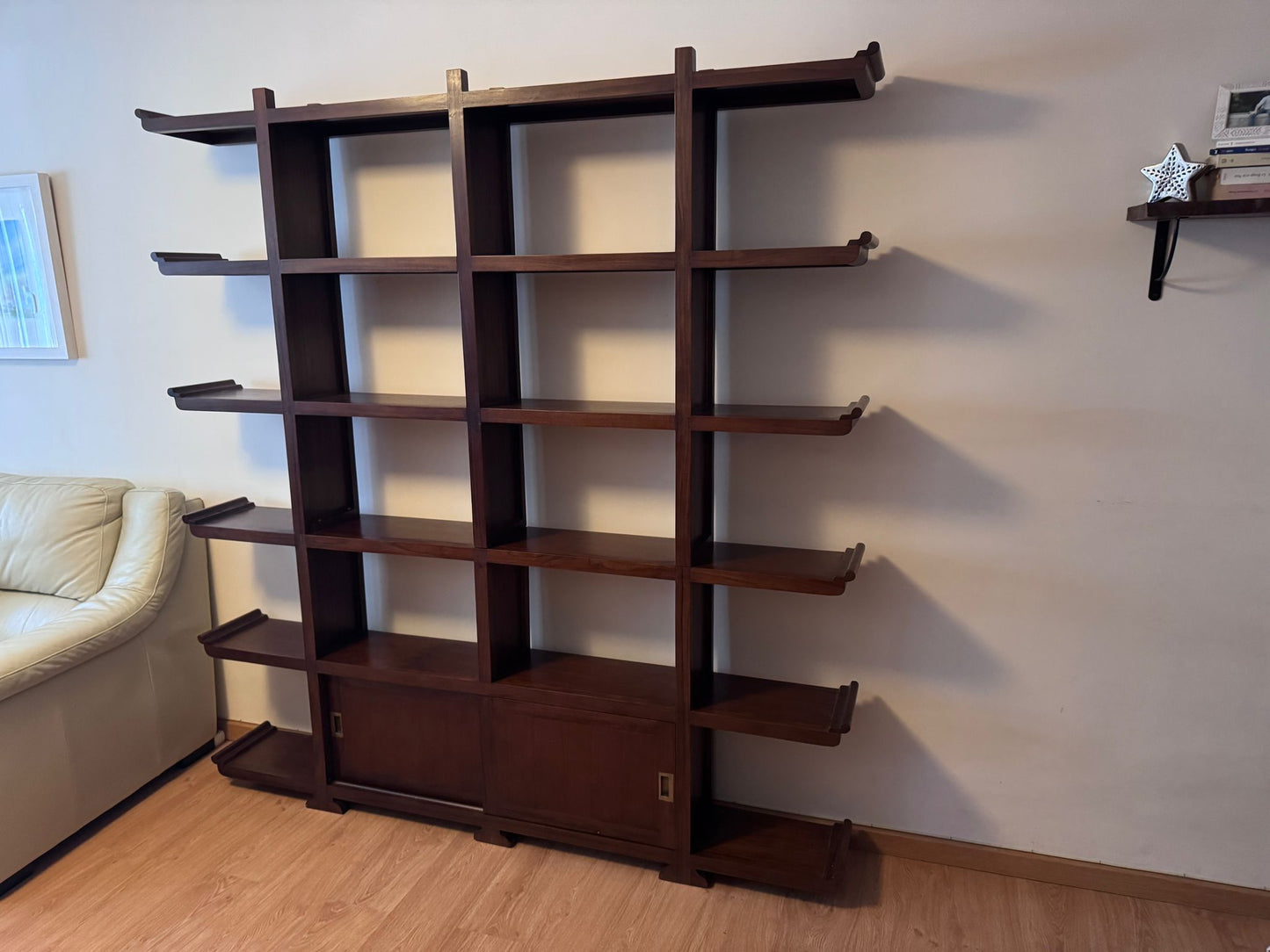 Librería a medida en madera de teca AM-14451