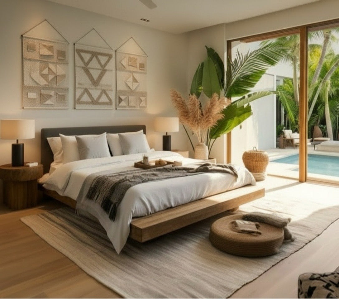 Cama colonial asiatica a medida teca 19/12