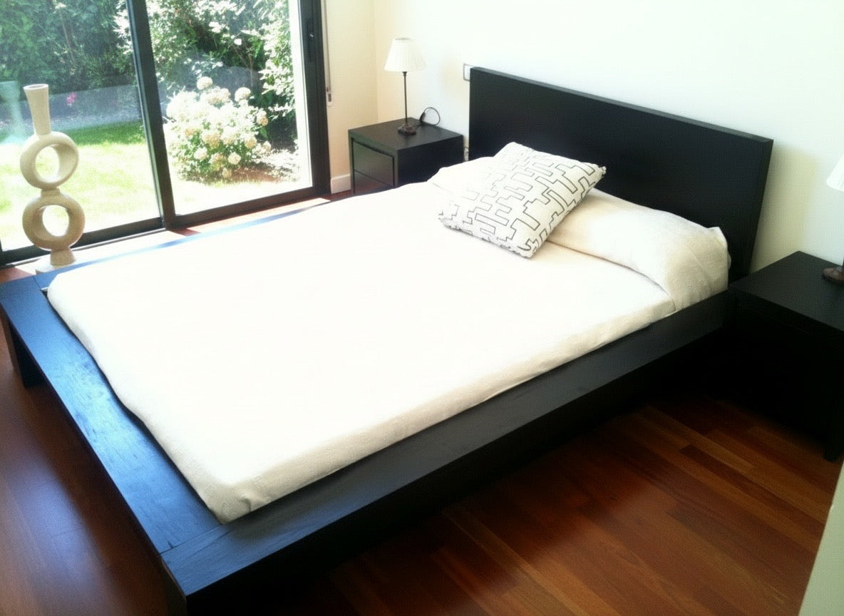 Cama colonial asiática minimalista teca a medida 42/61