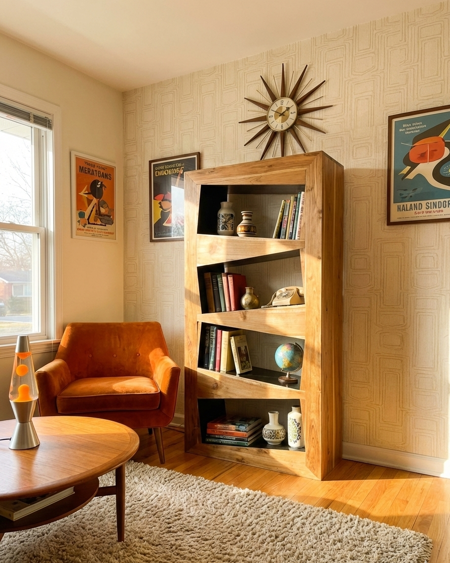 Librerías colonial asiática a medida teca 37/64