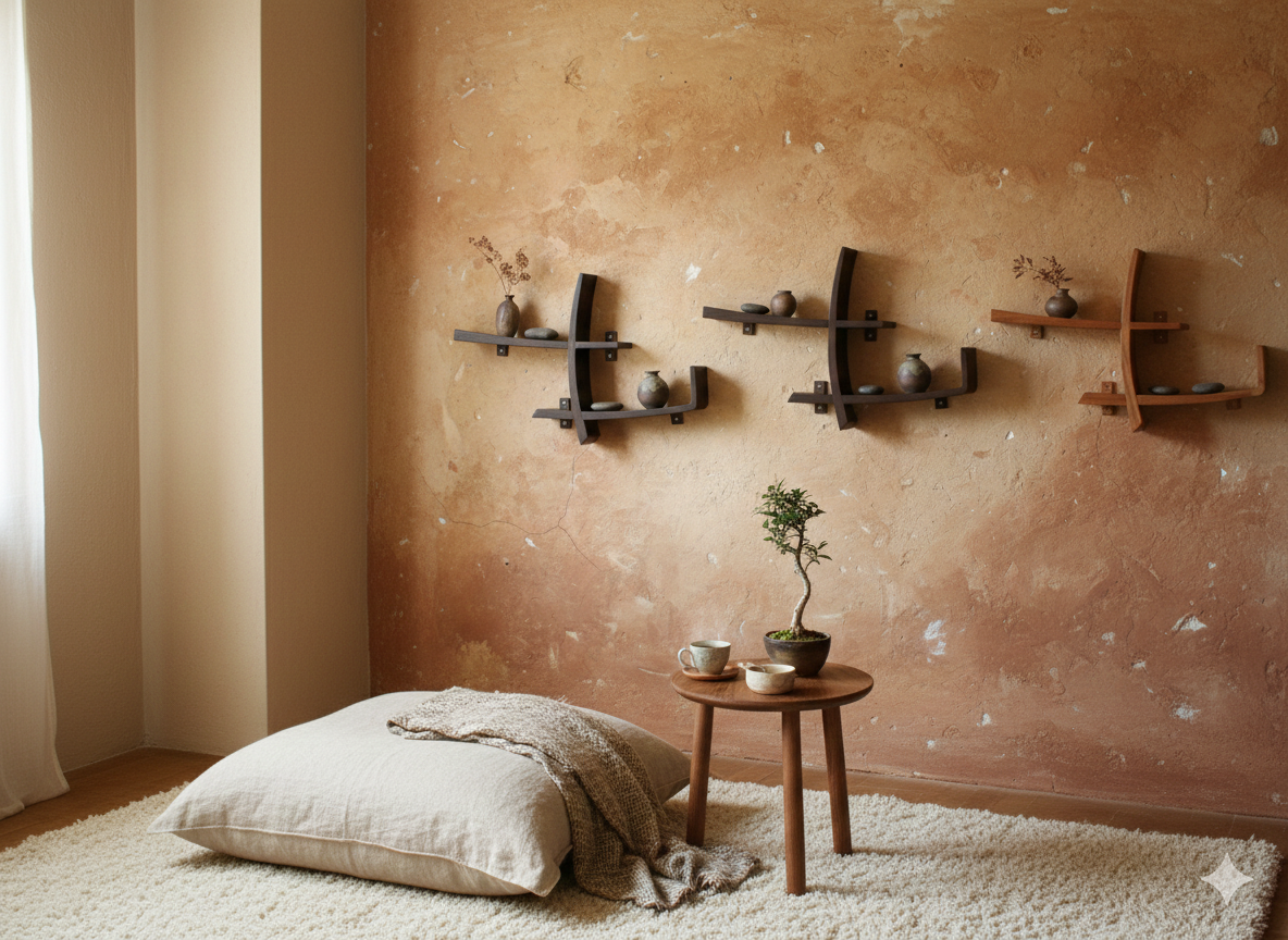 Librerías colonial asiática para colgar a medida 32/64