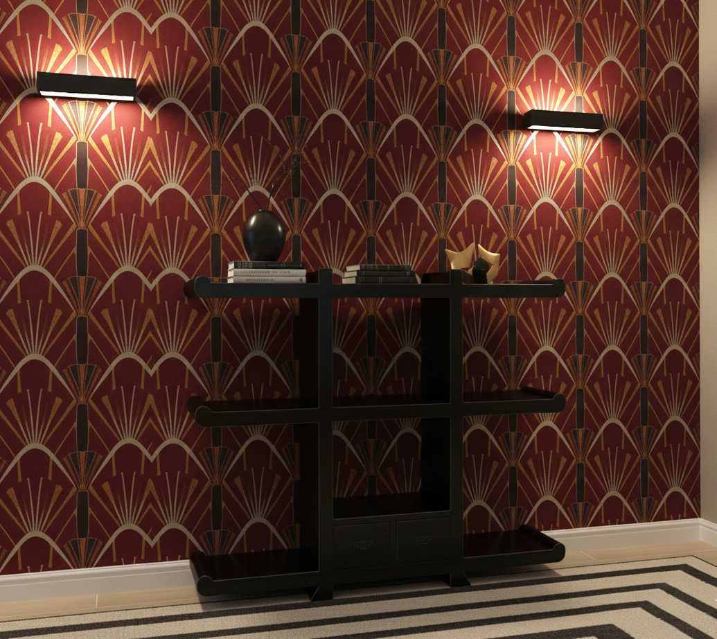 Librerías colonial asiática a medida 26/64