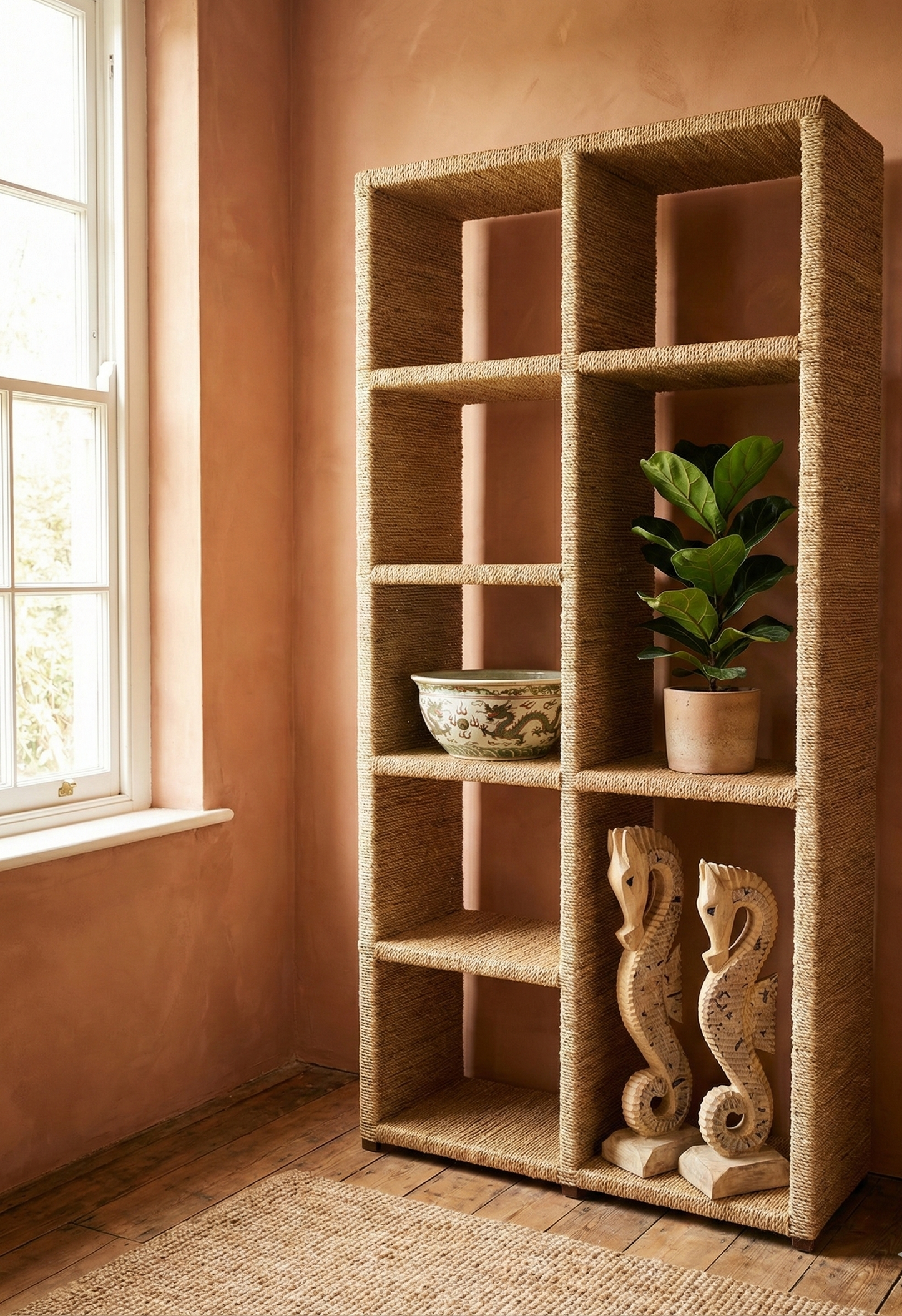 Librería colonial asiática a medida banana 64/64