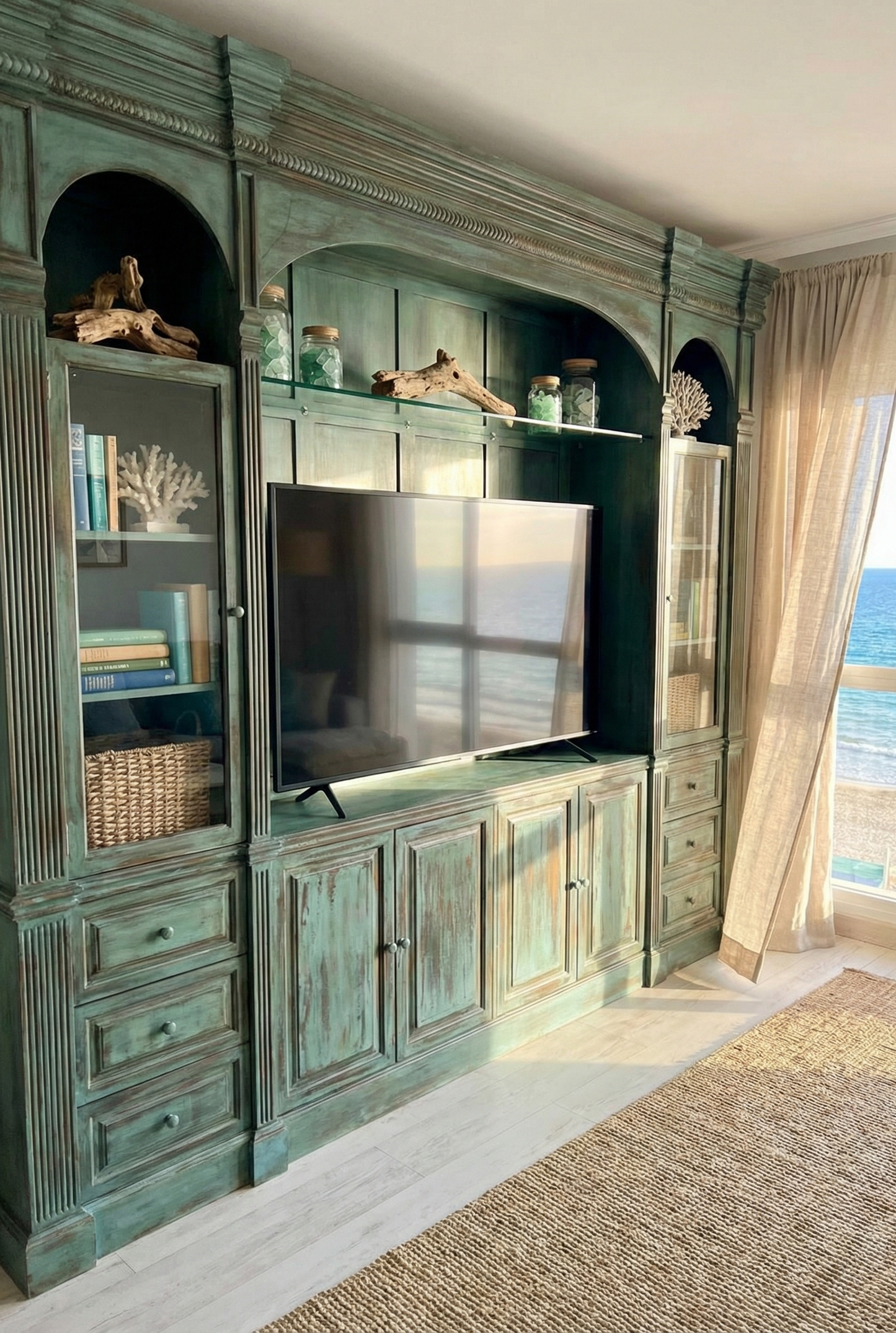 Librerías colonial clásica a medida teca 29/64