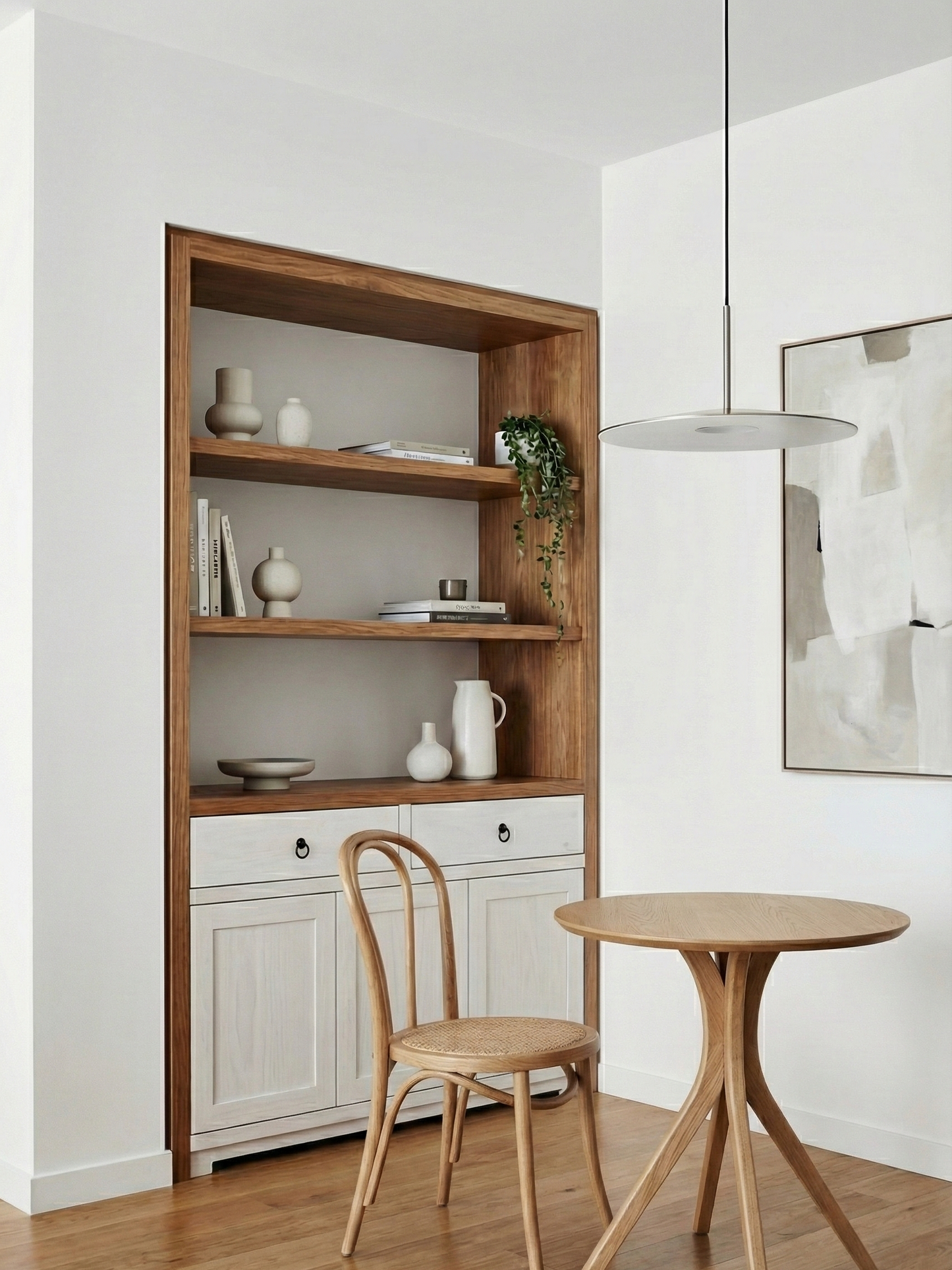 Librería colonial asiática a medida teca 03/64