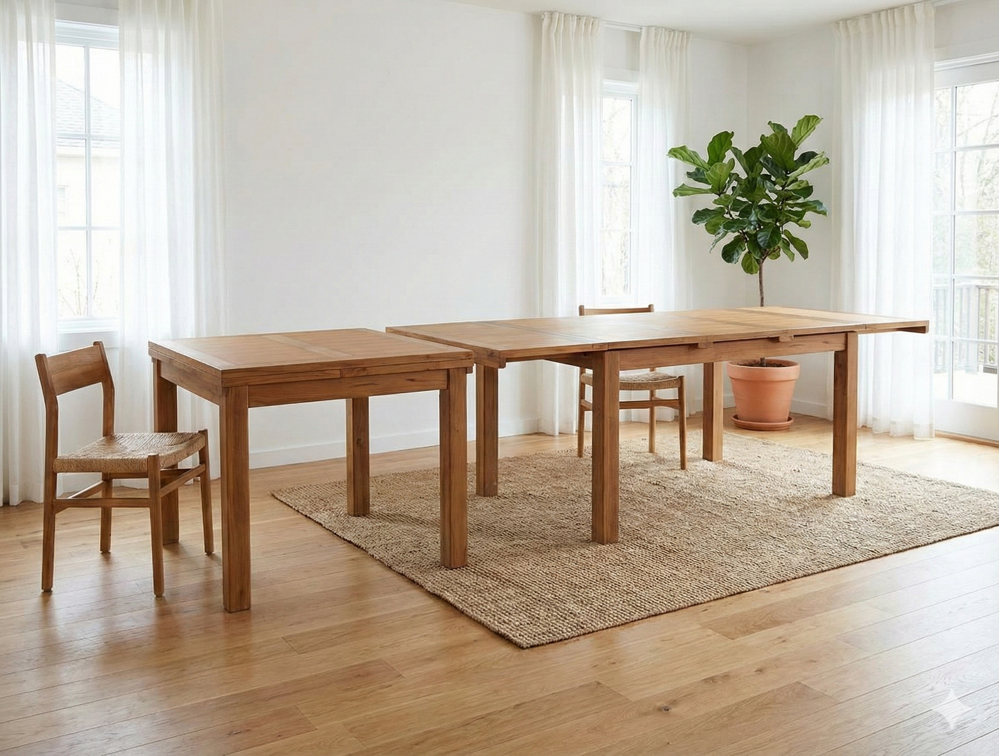 Mesa de comedor a medida colonial teca AM43/62