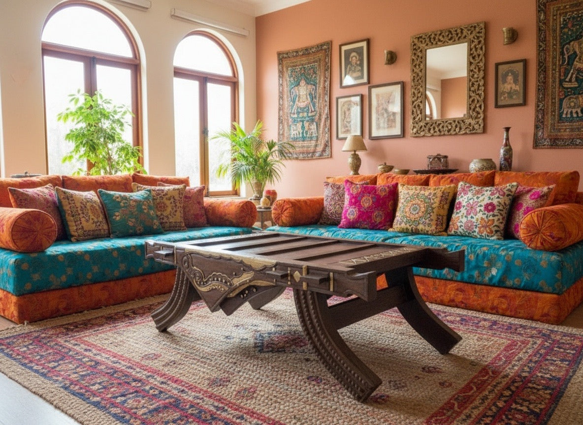 Mesas de centro india a medida teca AM06/85