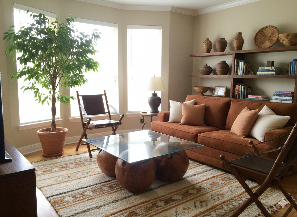 Mesas de centro colonial asiática a medida teca 03/85