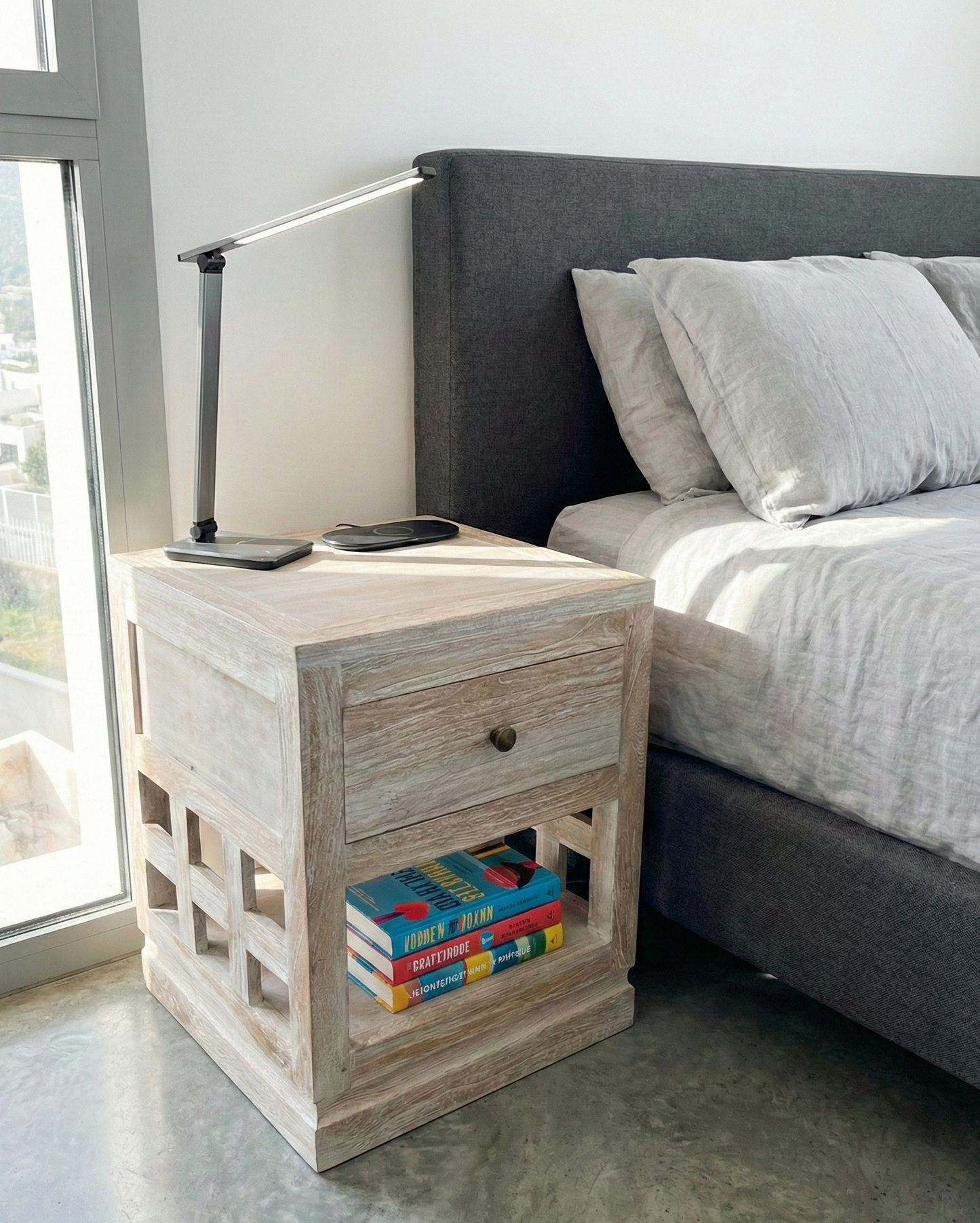 Mesilla colonial a medida teca AM57/63