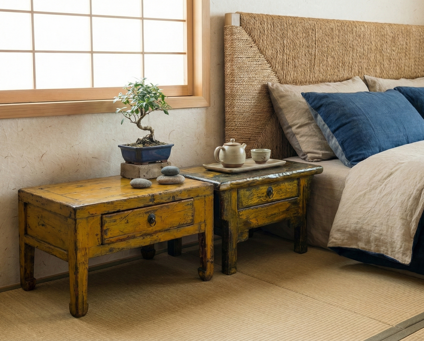 Mesilla asiática antik a medida teca AM13/63