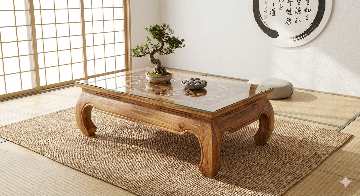 Mesas de centro opium tallada AM70/85