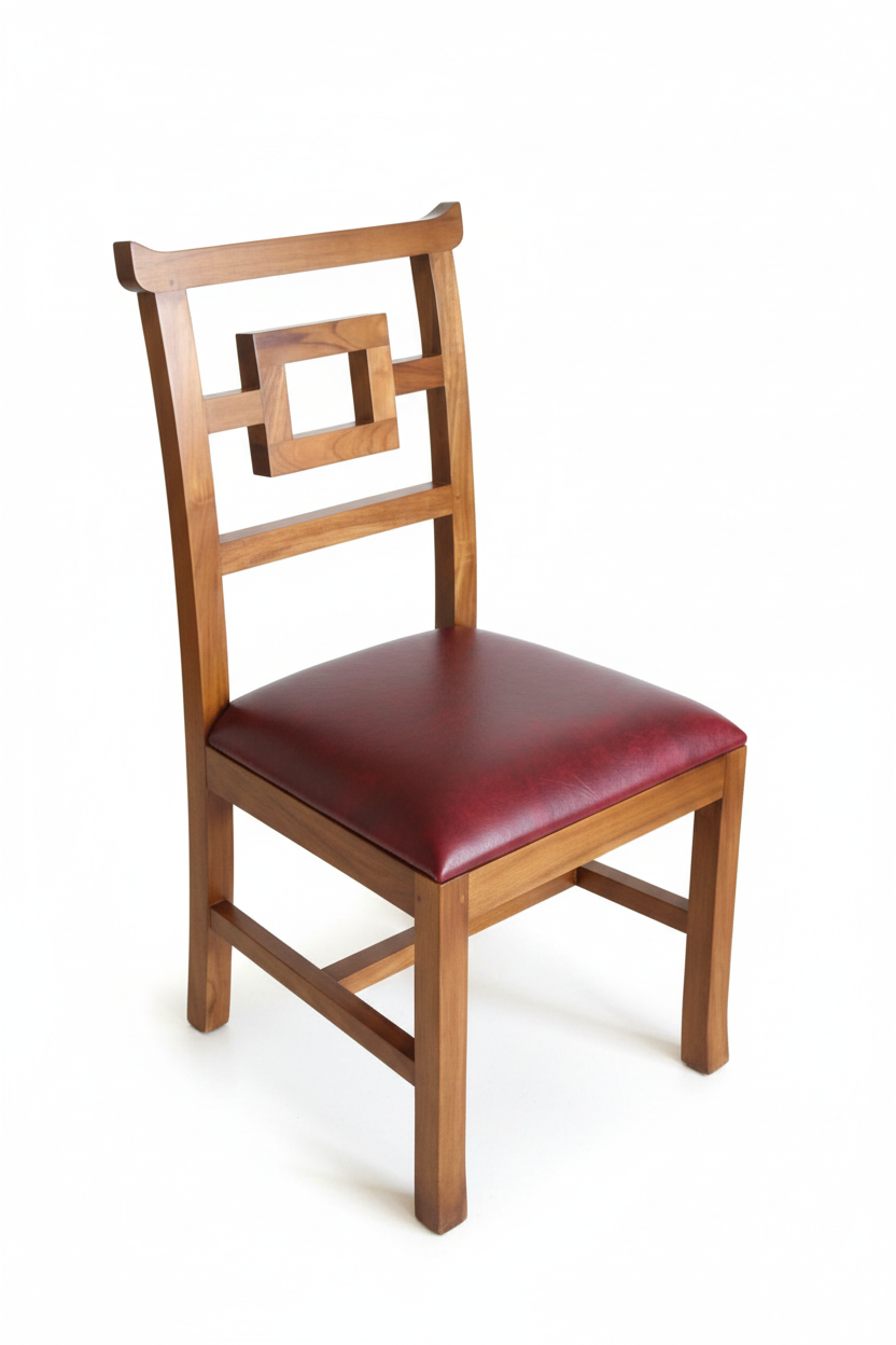 Silla Comedor colonial asiática teca28/51