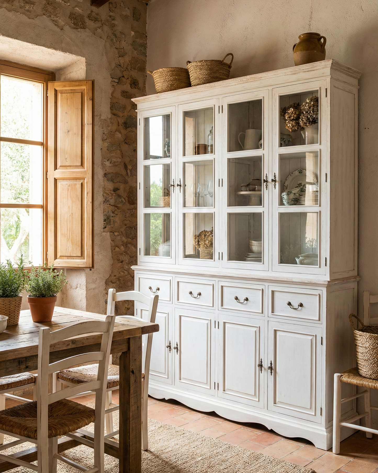 Vitrina colonial a medida teca 41/47