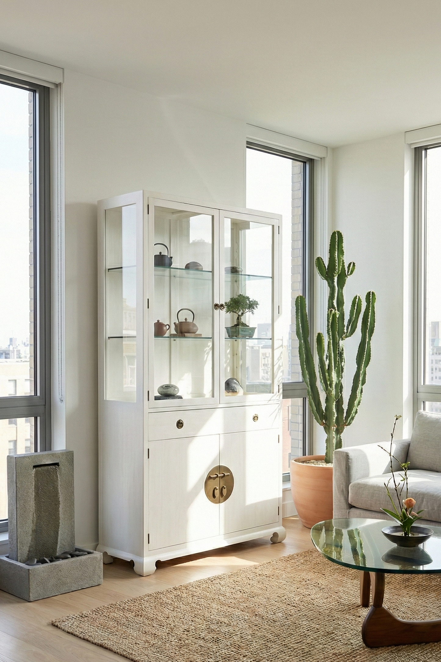 Vitrina colonial a medida teca 01/47