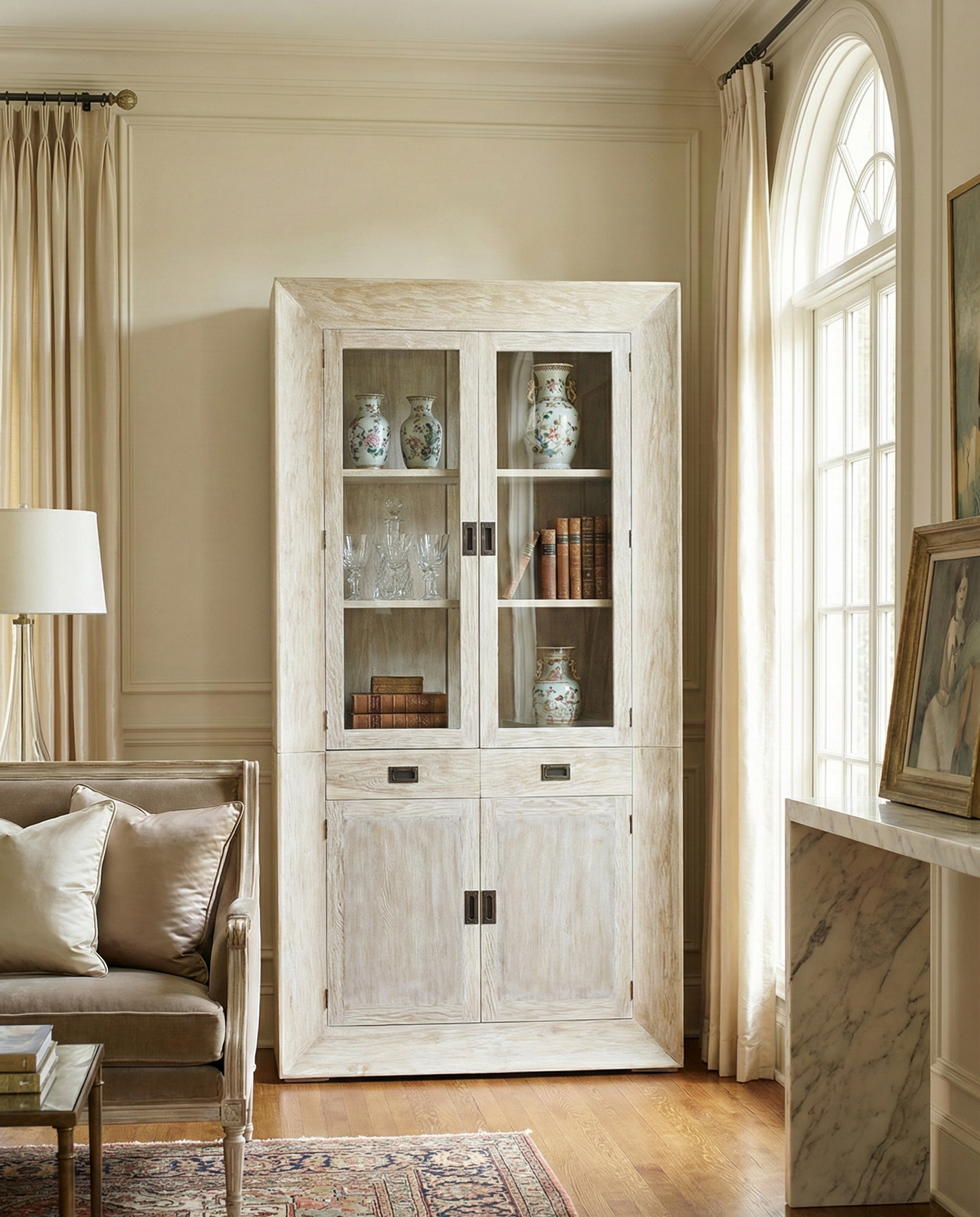 Vitrinas colonial a medida teca 05/47