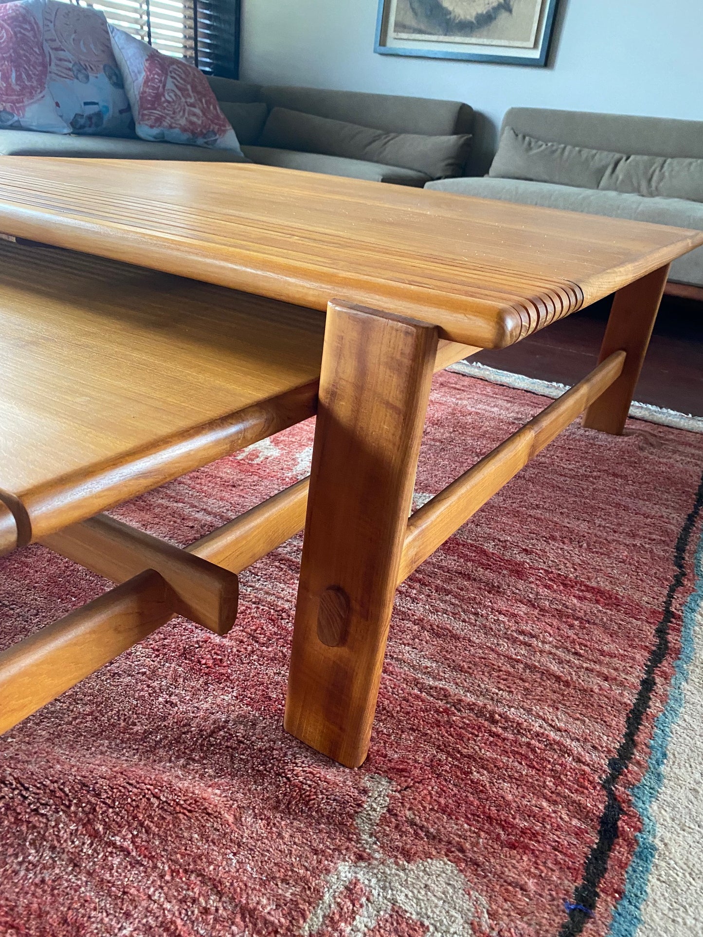 Mesas de centro colonial asiática a medida teca 63/85