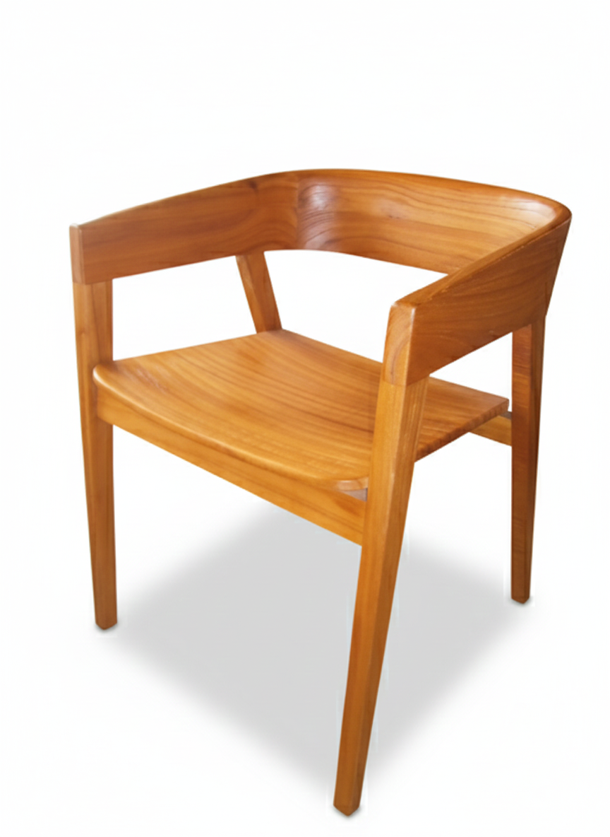 Silla comedor colonial asiática teca 2712