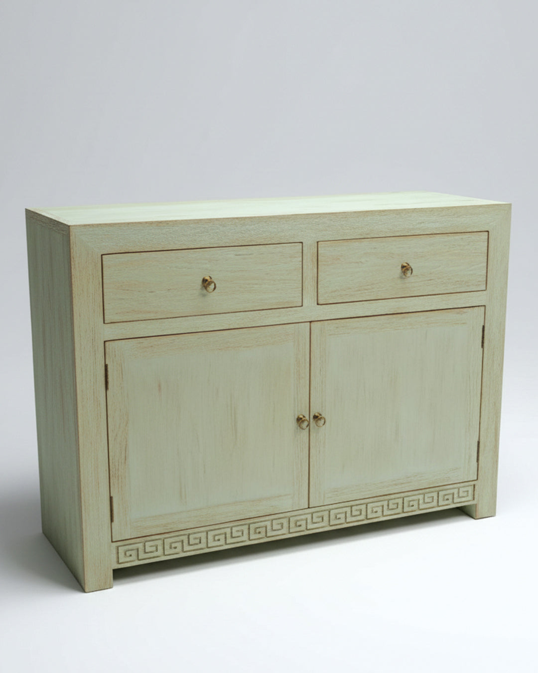 Aparador a medida en madera de teca y celosía tallada estilo asiático AM202201241509