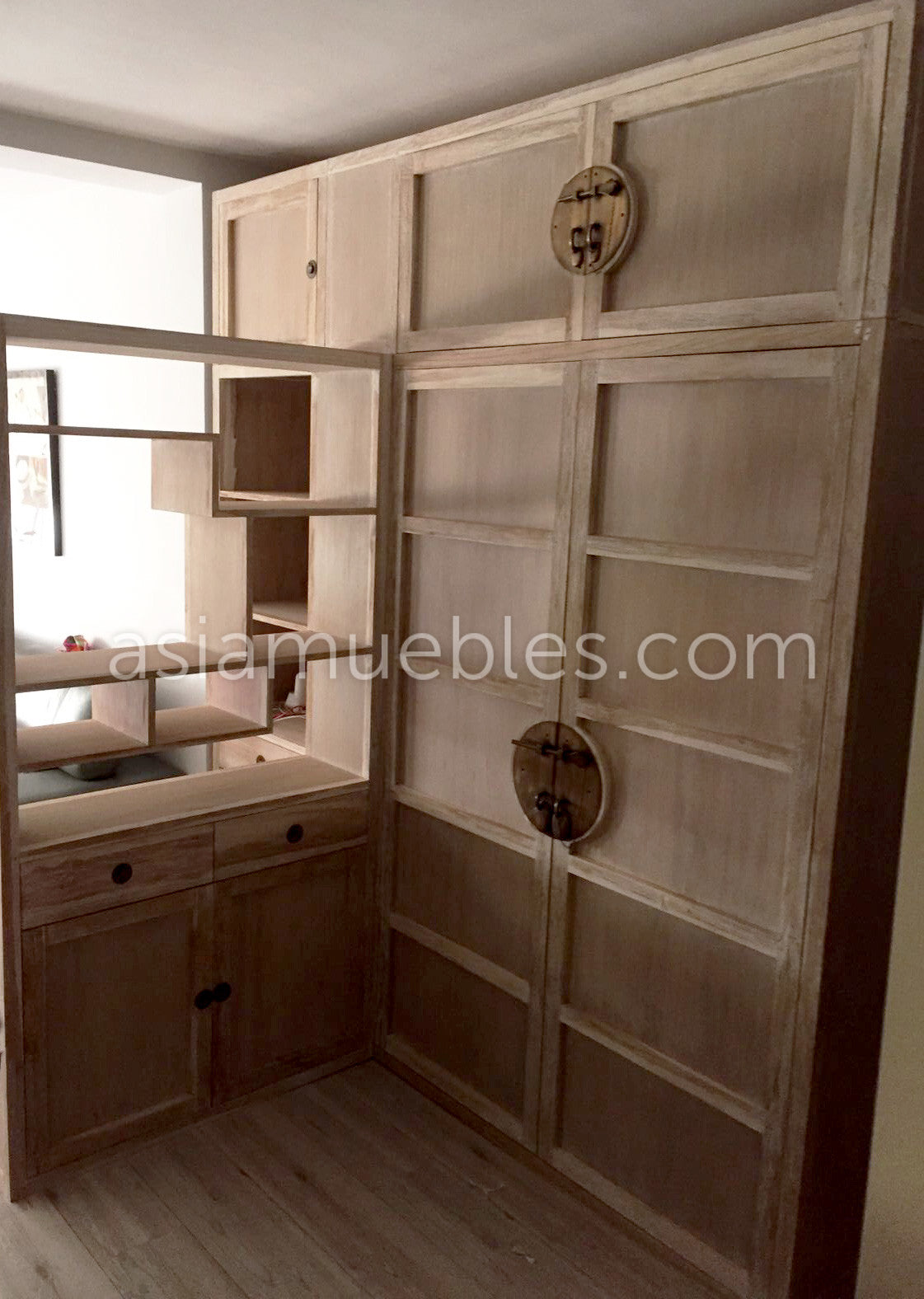 Armario a medida en madera de teca - AM-14272