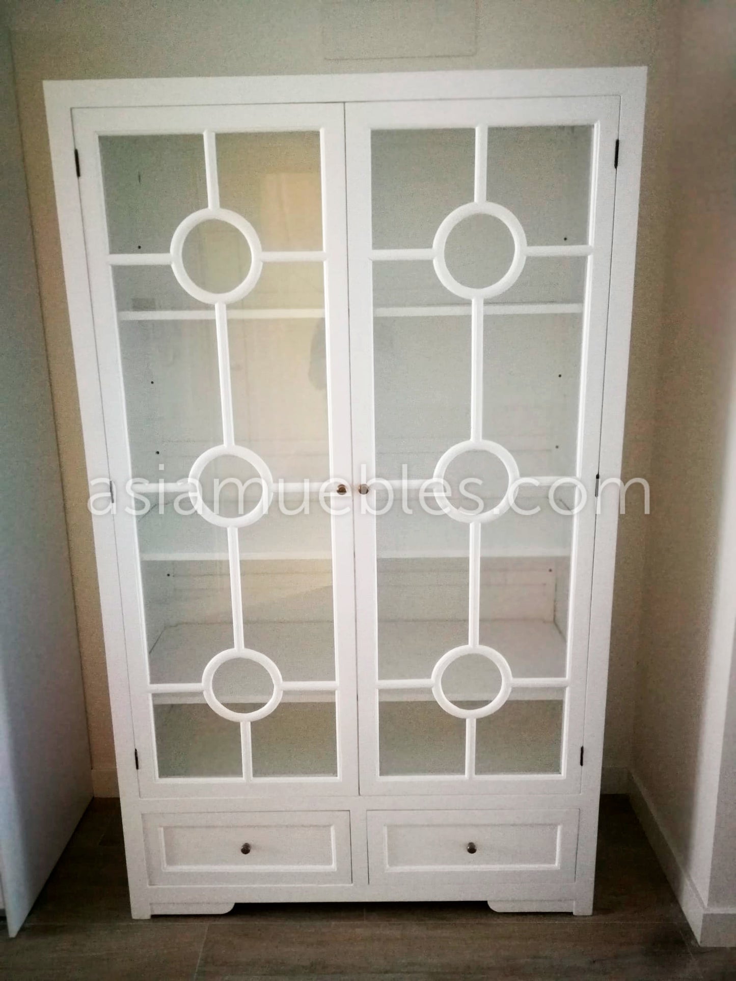 Vitrina de estilo colonial-asiático - AM-14385