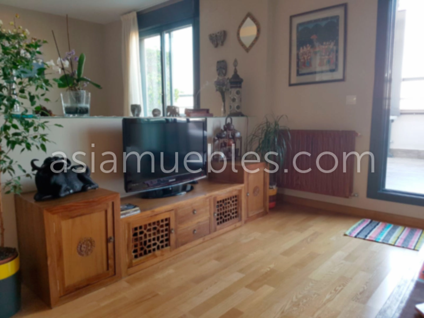 Mueble de TV estilo colonial a medida - AM-14683