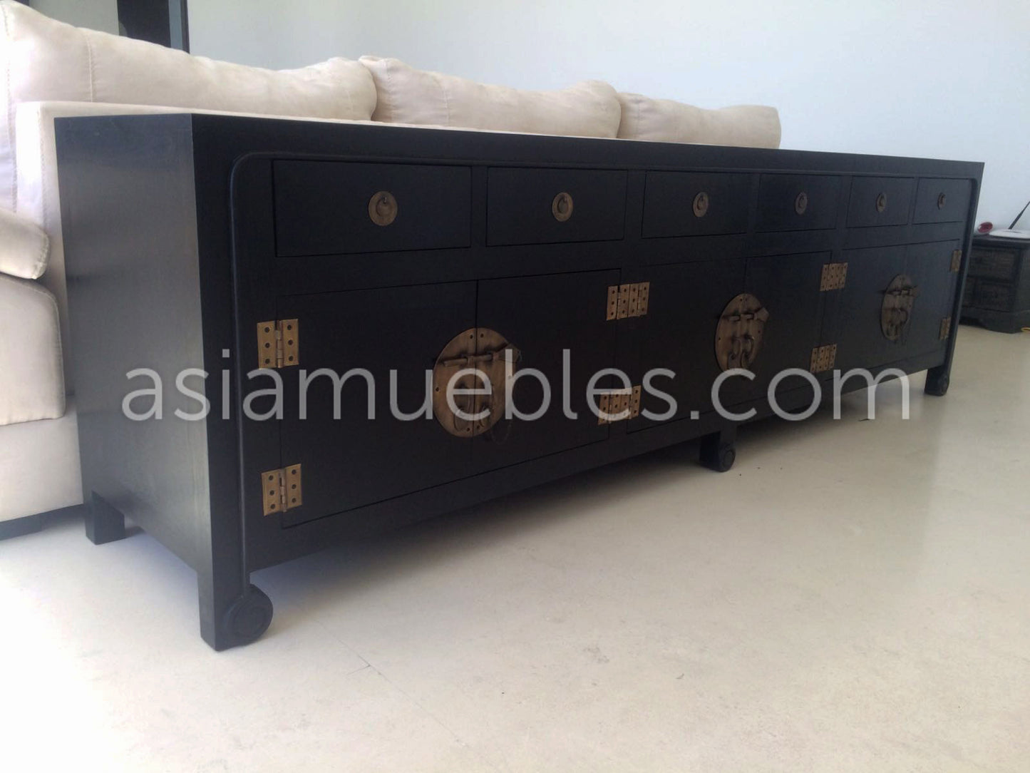 Mueble TV estilo colonial a medida - AM-14692