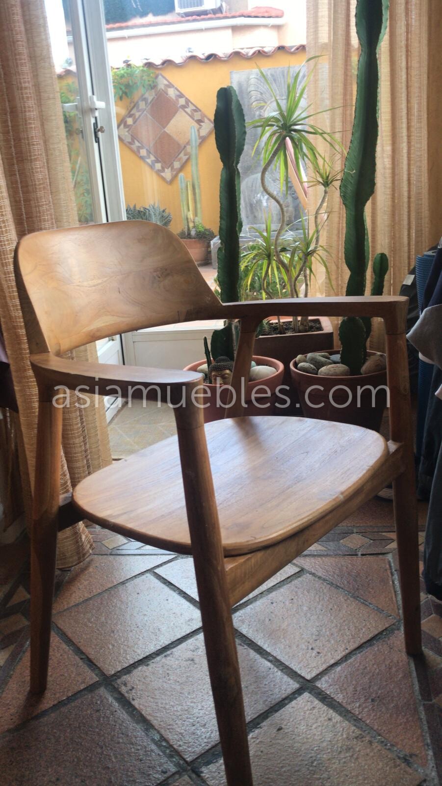 Silla para Comedor de madera estilo colonial - AM13758