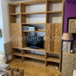 Mueble TV a medida en madera de teca tallada - AM-14670