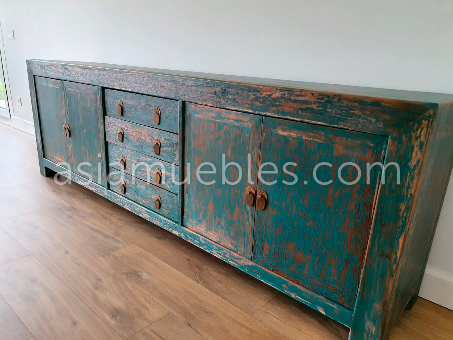 Aparador estilo colonial-asiatico a medida - AM14177