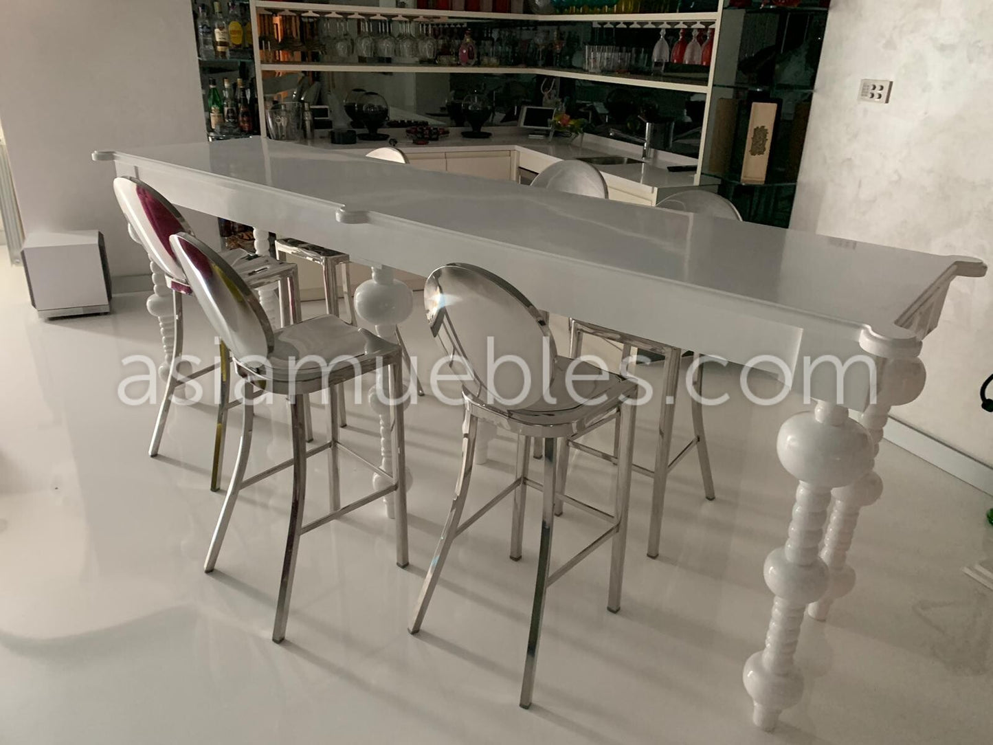 Mesa de comedor en teca a medida – AM-13959