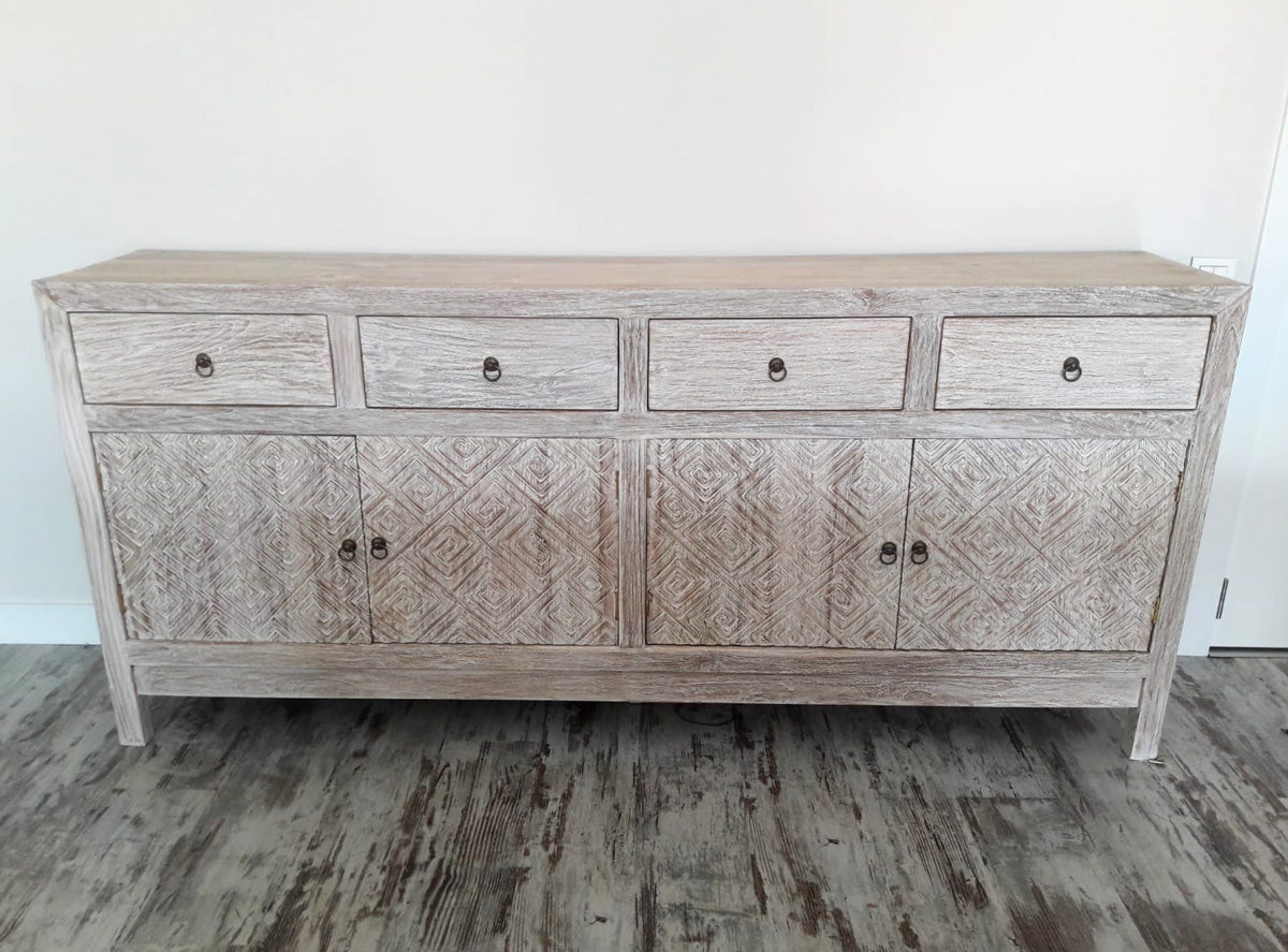 Mueble Aparador a medida estilo asiático tallado en teca AM7082249879738