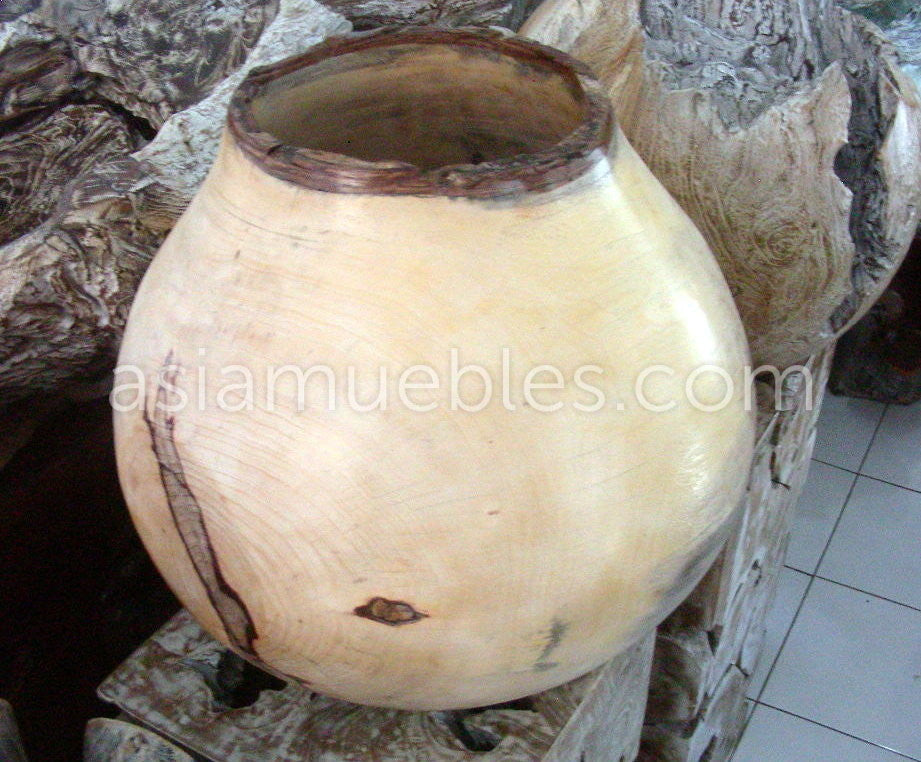 Jarrones Madera – Fibra Natural