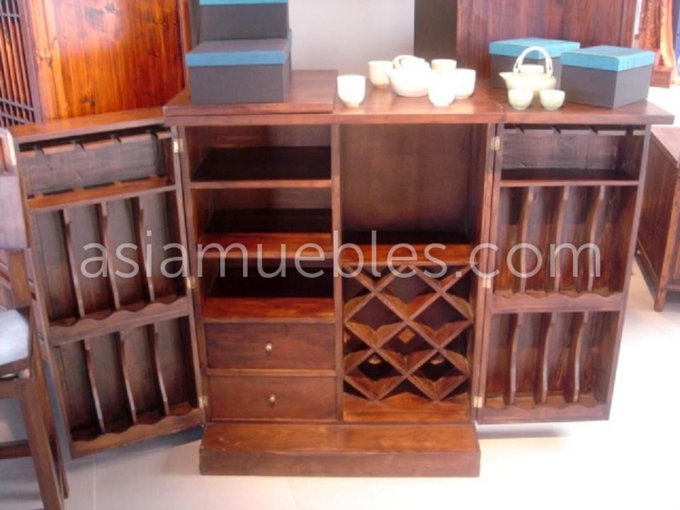 mueble bar asiatico colonial