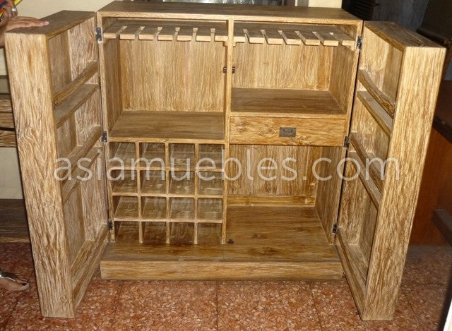 mueble bar asiatico colonial