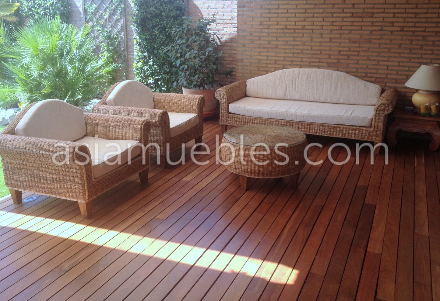 Muebles de jardín fibras naturales