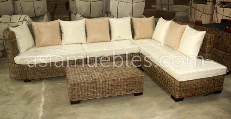 Muebles de jardín fibras naturales