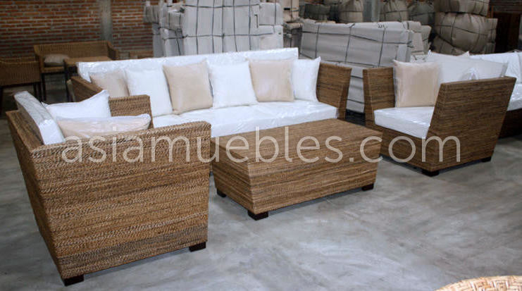 Muebles de jardín fibras naturales