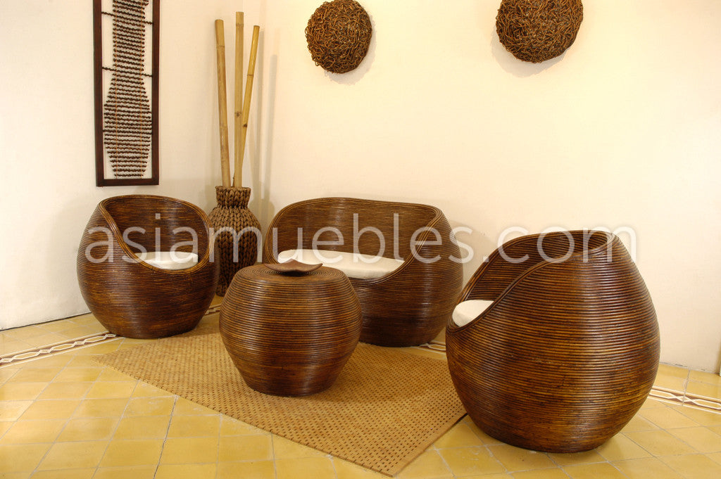 Muebles de jardín fibras naturales