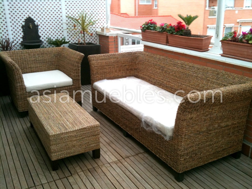 Muebles de jardín fibras naturales