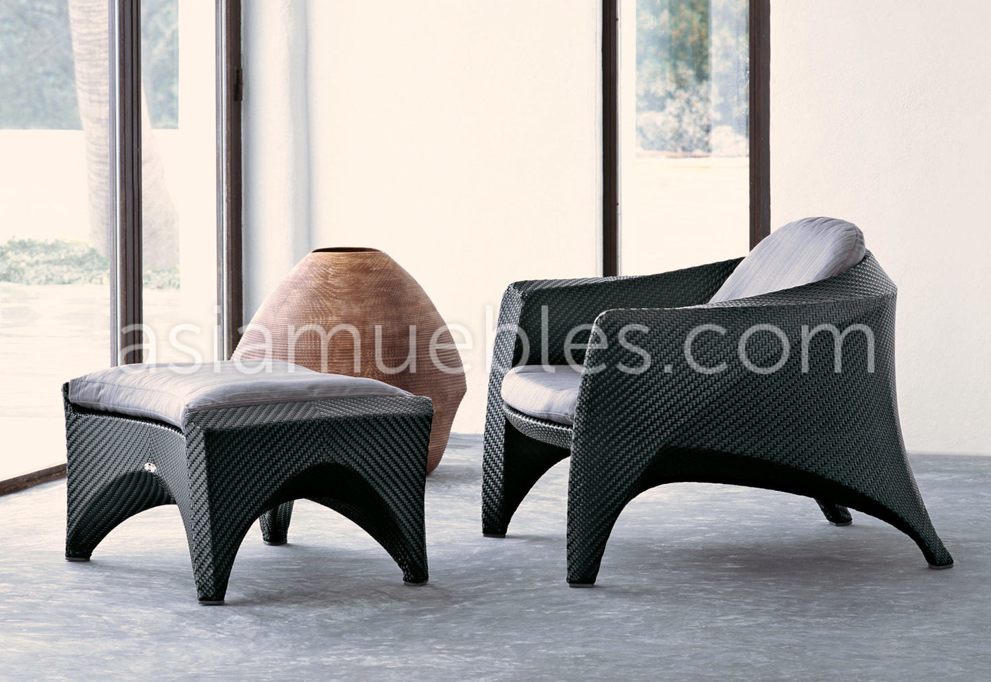 Muebles de fibras sintéticas para jardín