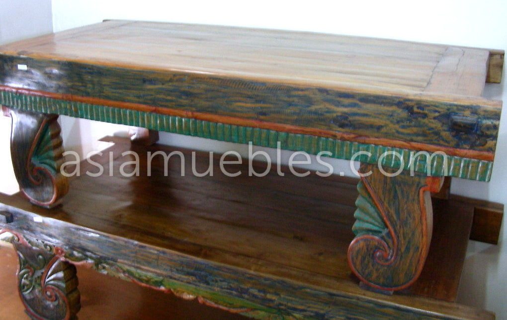 mesas centro asiaticas coloniales