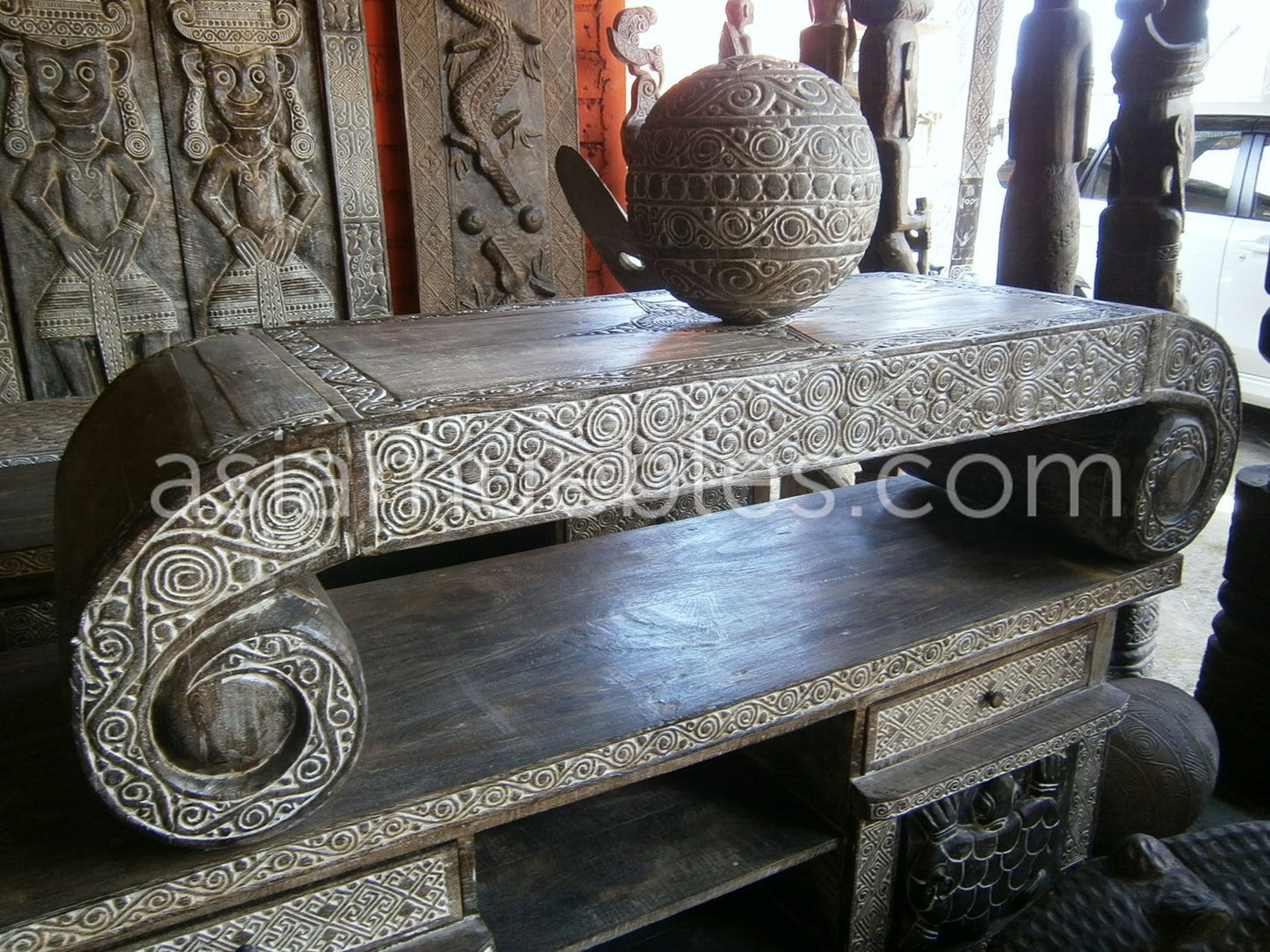 mesas centro asiaticas coloniales