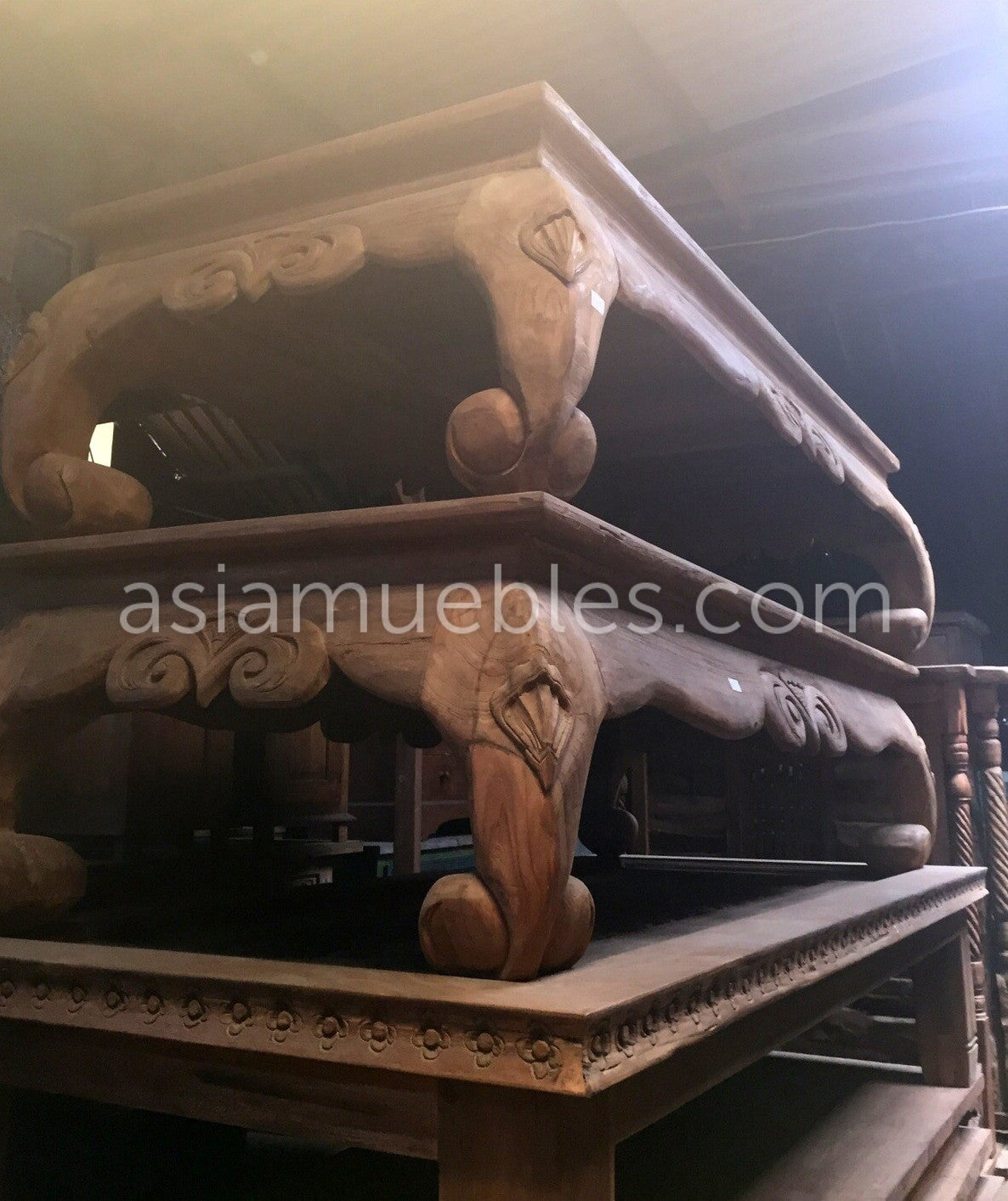 mesas centro asiaticas coloniales