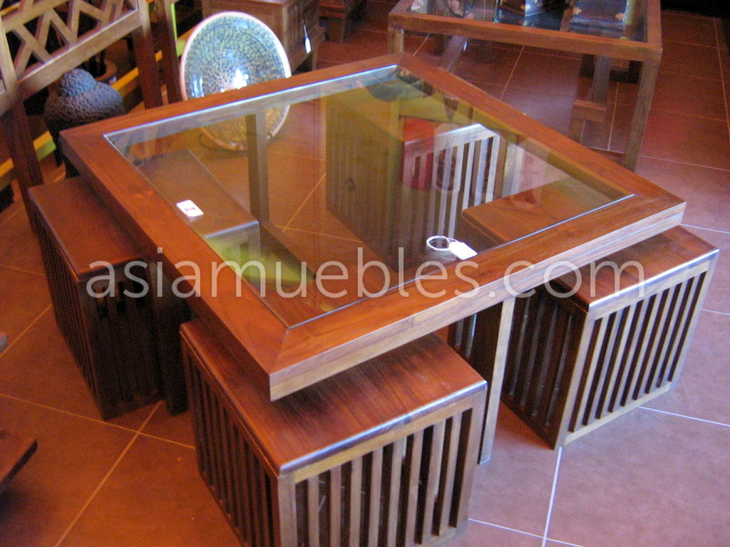 mesas centro asiaticas coloniales