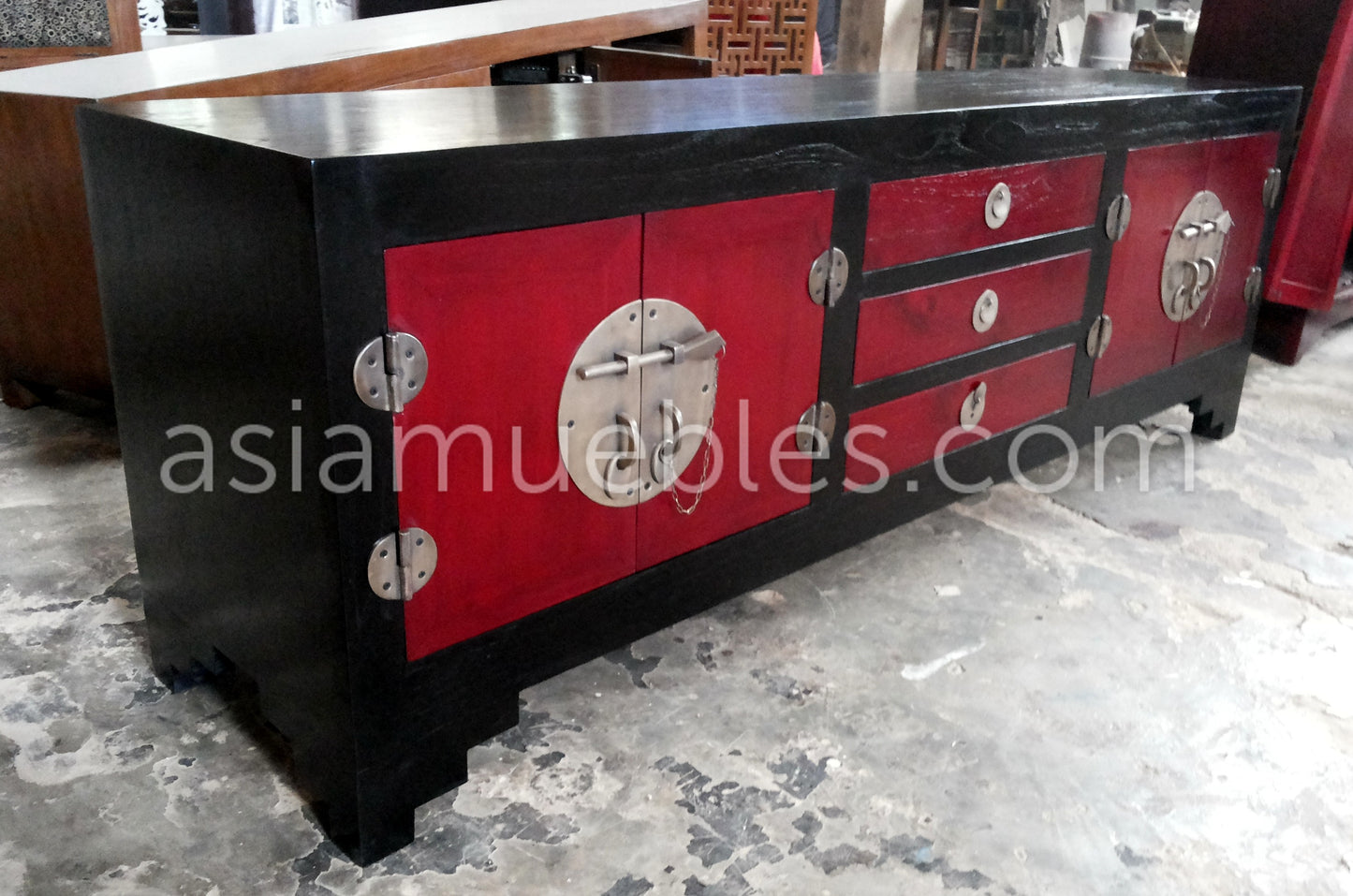 mesas tv asiaticas coloniales