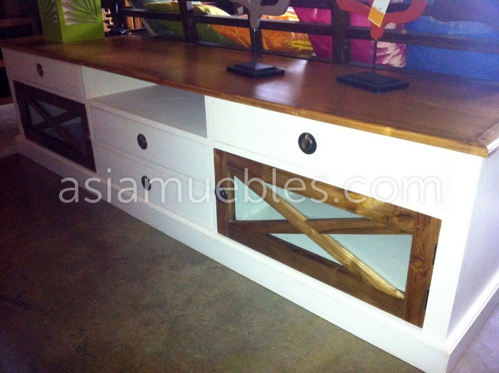 mesas tv asiaticas coloniales