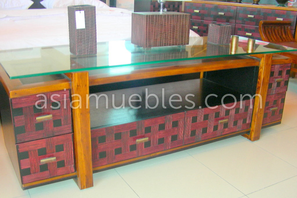 mesas tv asiaticas coloniales